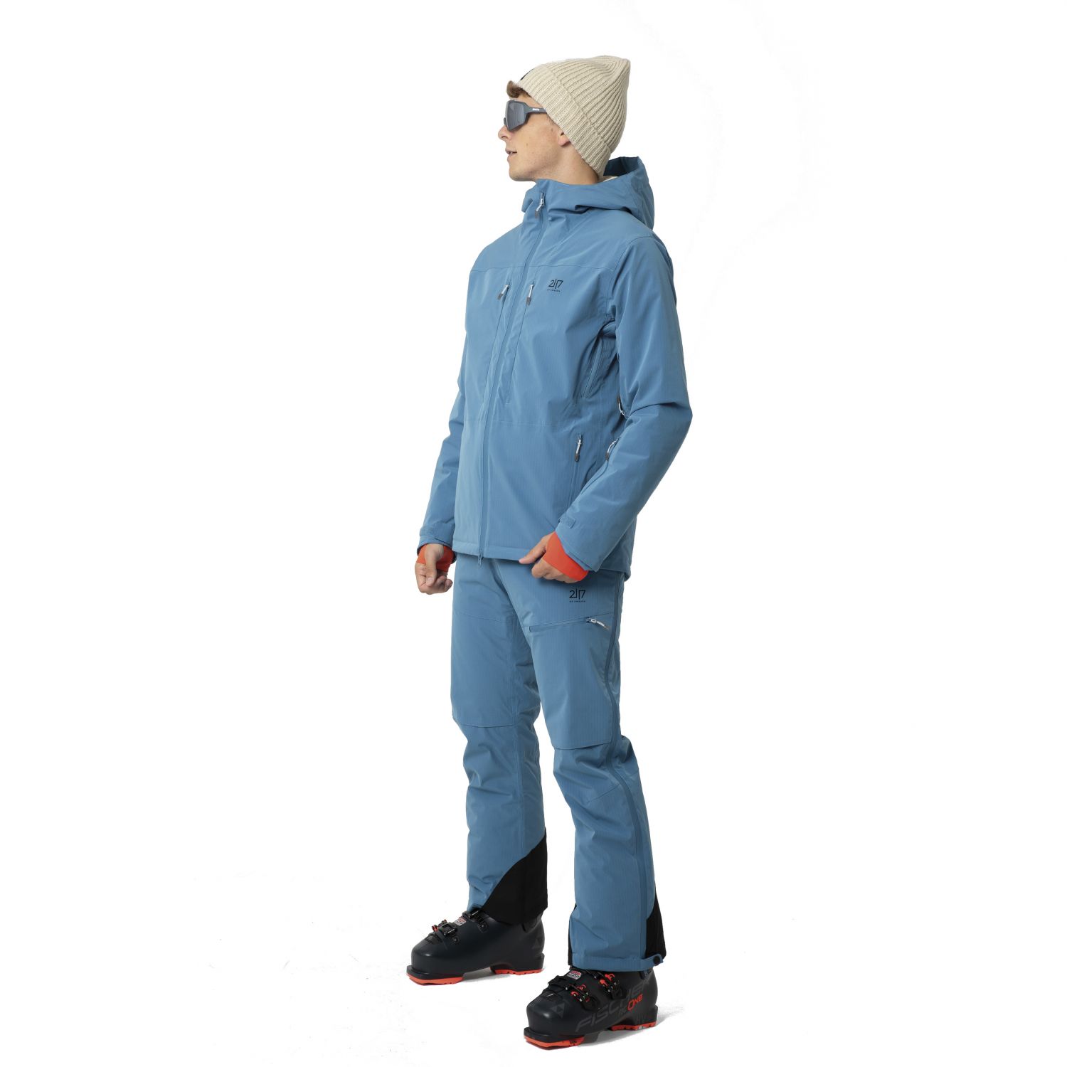 2117 of Sweden Nausta, pantalons de ski, hommes, bleu