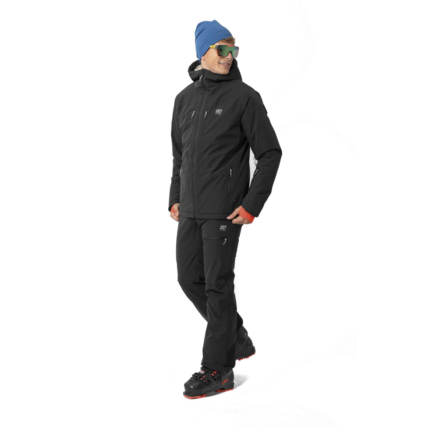 2117 of Sweden Nausta, pantalons de ski, hommes, noir