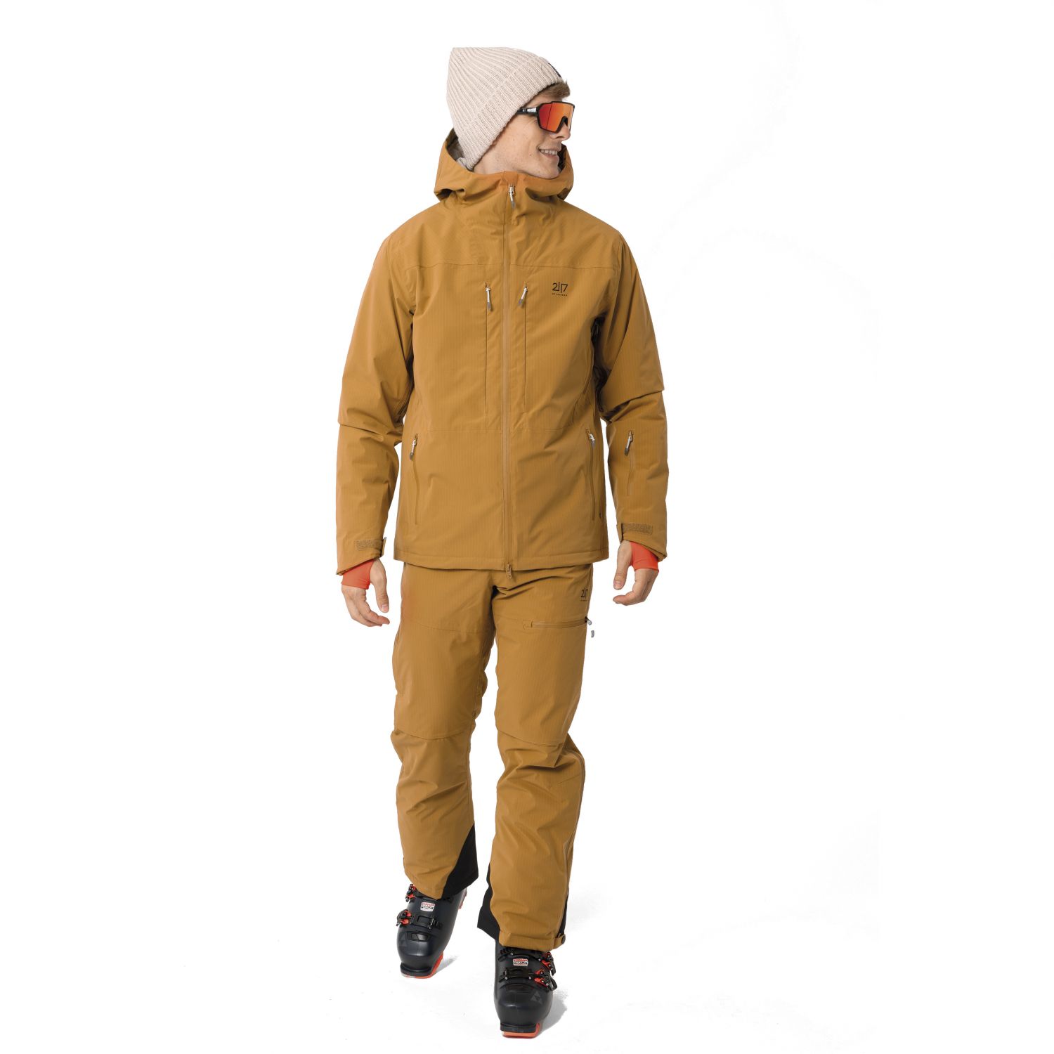 2117 of Sweden Nausta, ski jacket, men, gold