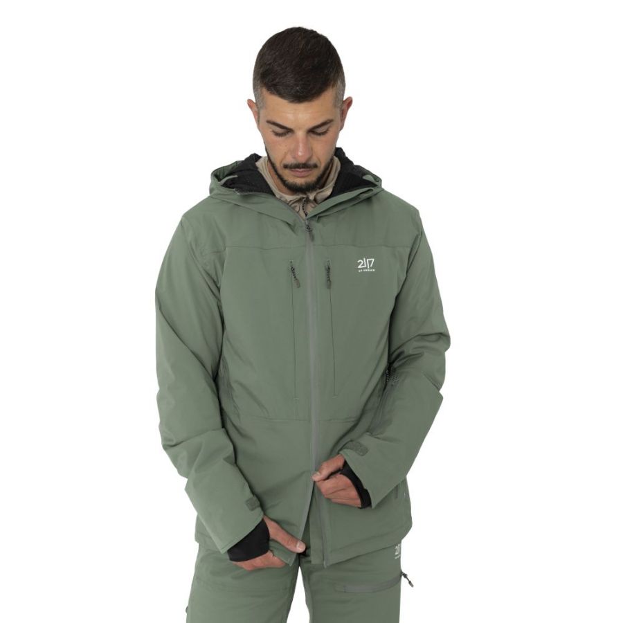 2117 of Sweden Nausta, ski-jas, heren, groen