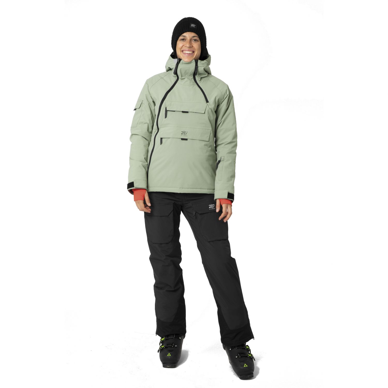 2117 of Sweden Nelkerim, manteau de ski, femmes, vert clair