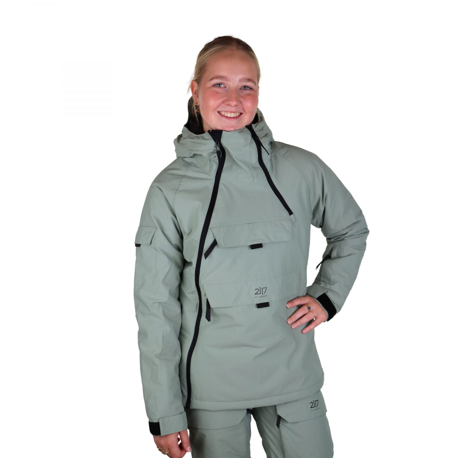 2117 of Sweden Nelkerim, manteau de ski, femmes, vert clair