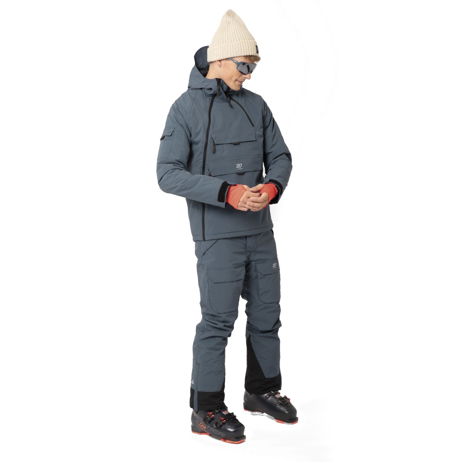 2117 of Sweden Nelkerim, manteau de ski, hommes, navy