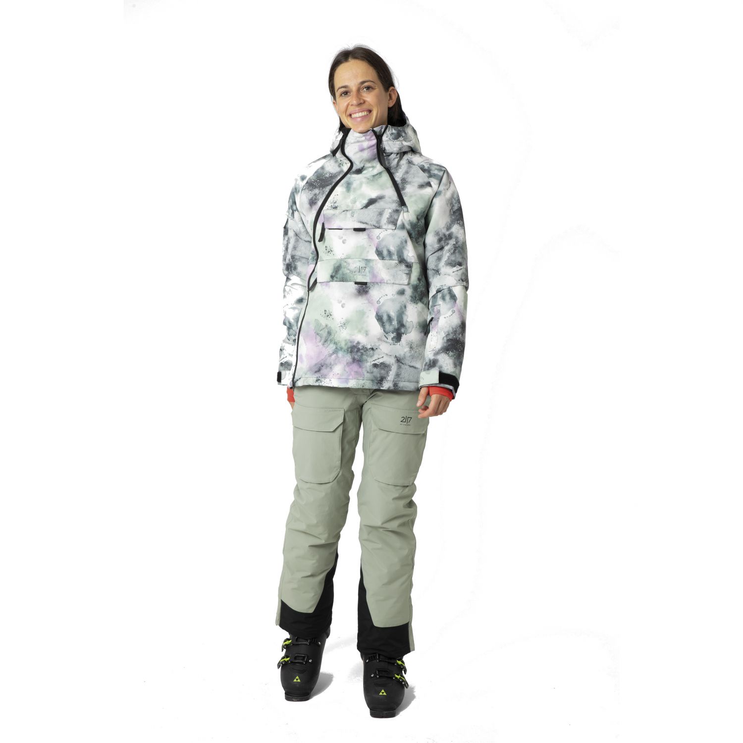 2117 of Sweden Nelkerim, pantalons de ski, femmes, vert clair