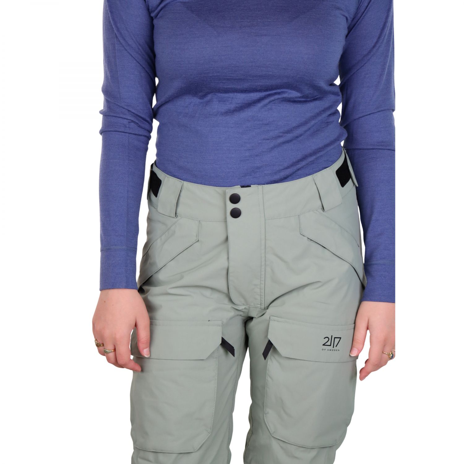 2117 of Sweden Nelkerim, pantalons de ski, femmes, vert clair