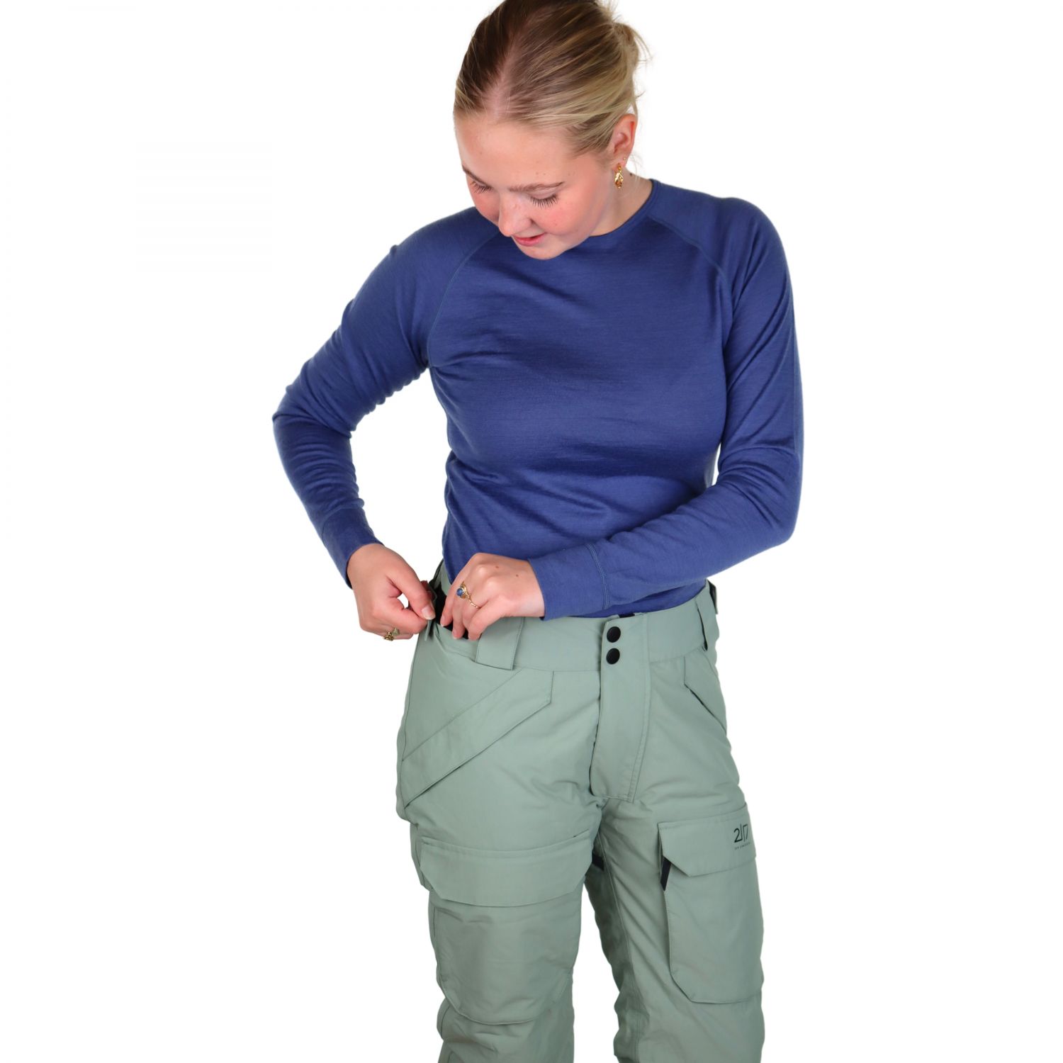 2117 of Sweden Nelkerim, pantalons de ski, femmes, vert clair