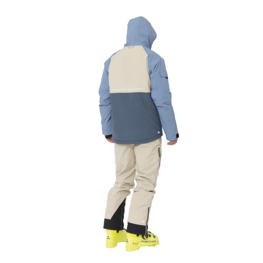 2117 of Sweden Nelkerim, ski jacket, men, dusty blue