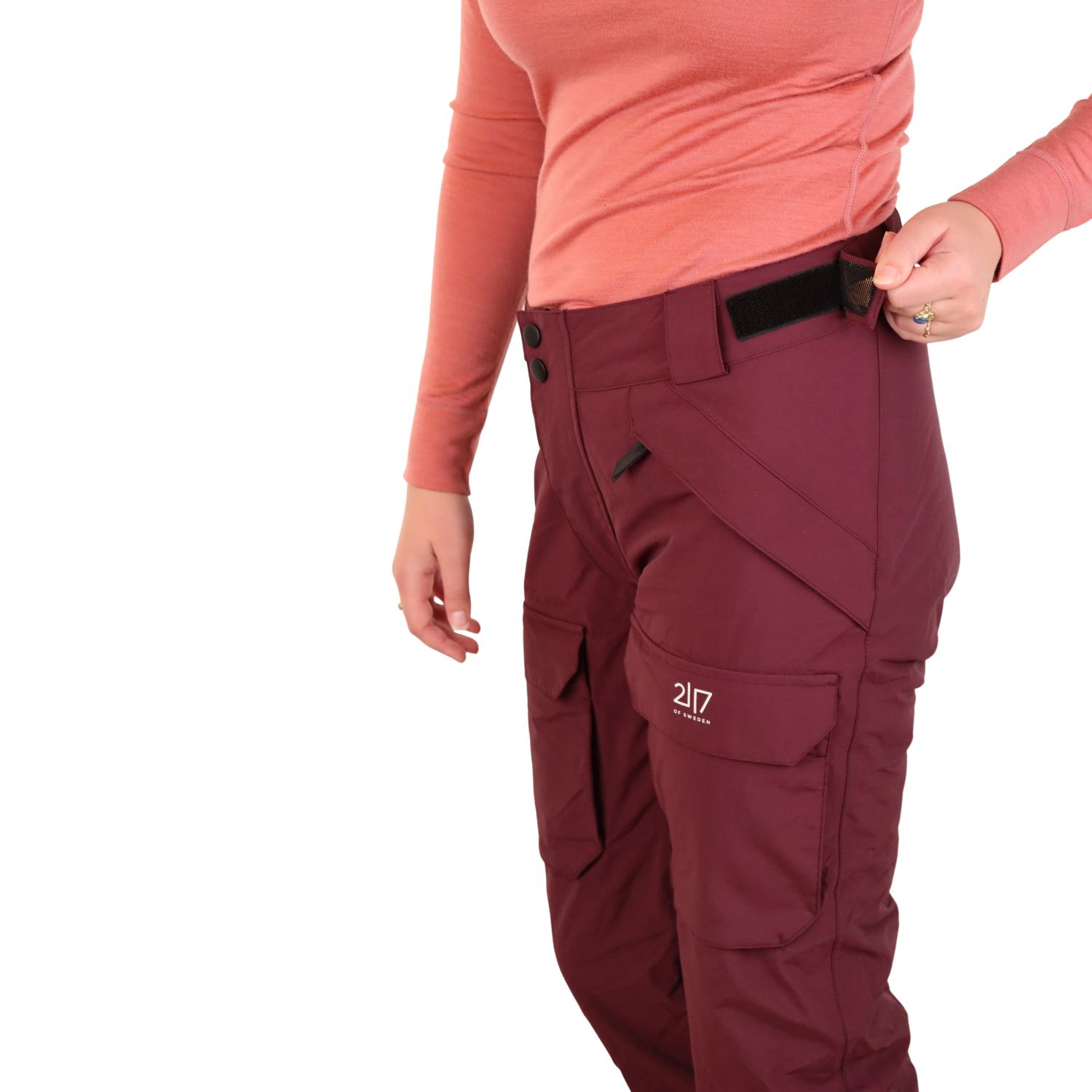 2117 of Sweden Nelkerim, ski pants, women, dk-plum