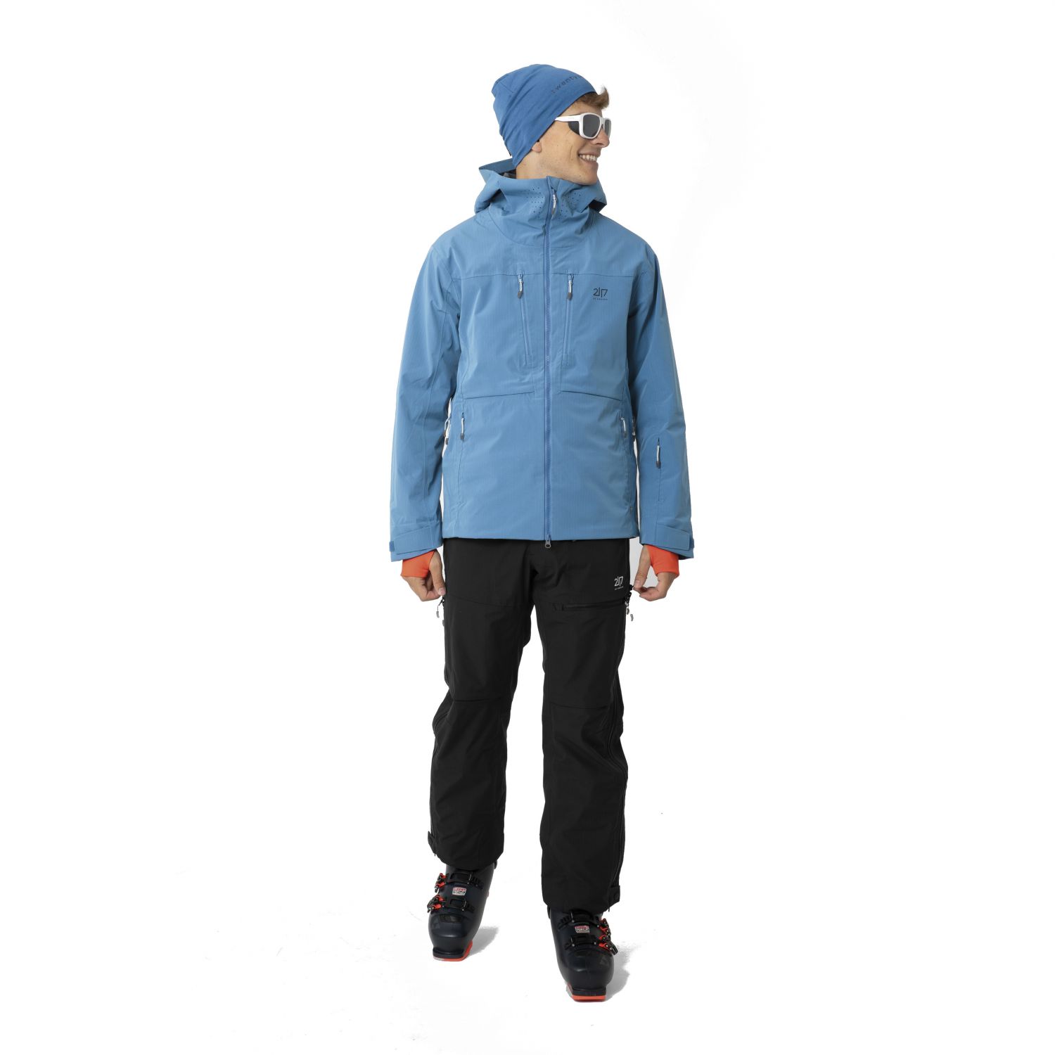 2117 of Sweden Njarg, hardshell jacket, men, blue