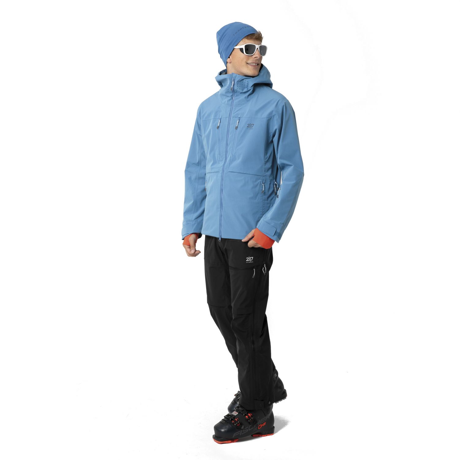 2117 of Sweden Njarg, hardshell jacket, men, blue