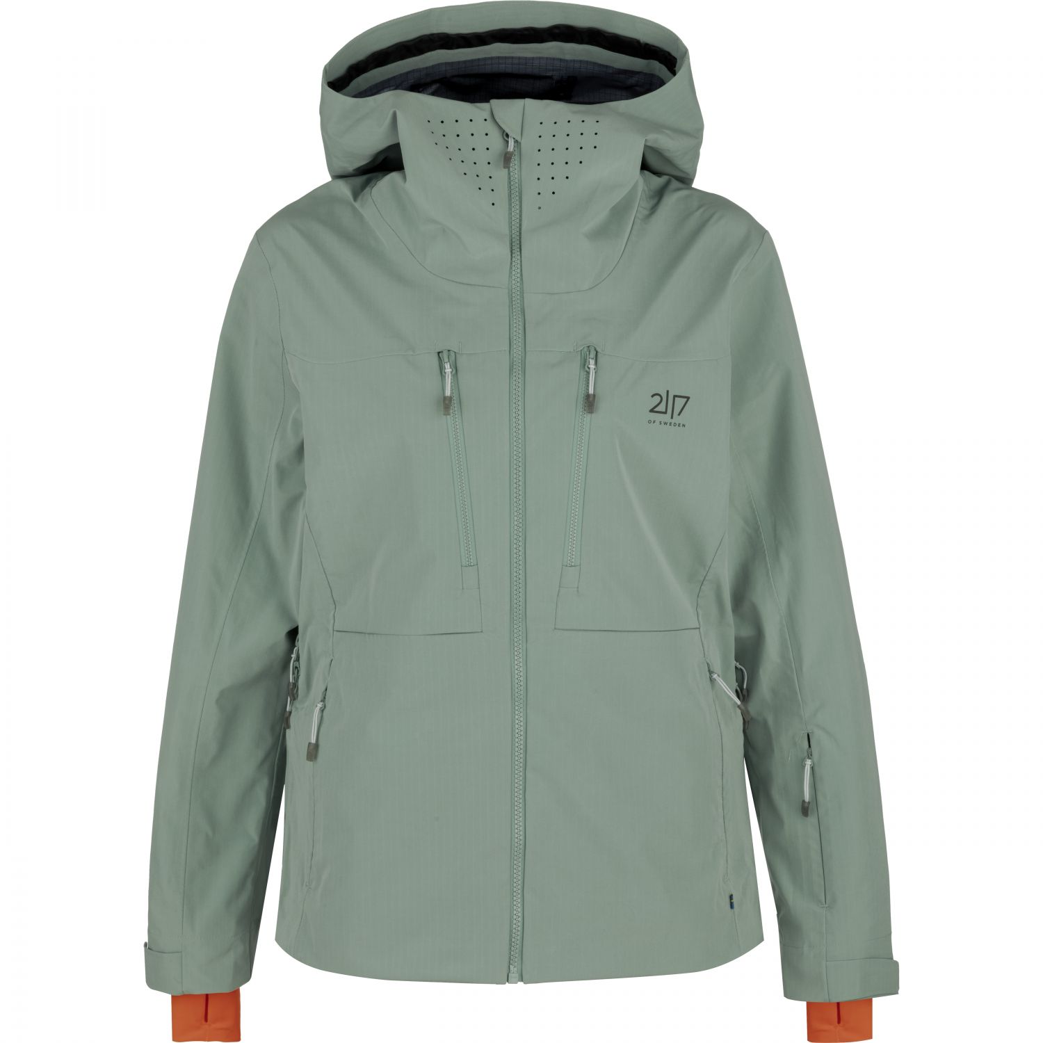 2117 of Sweden Njarg, hardshell jacket, women, vintage green
