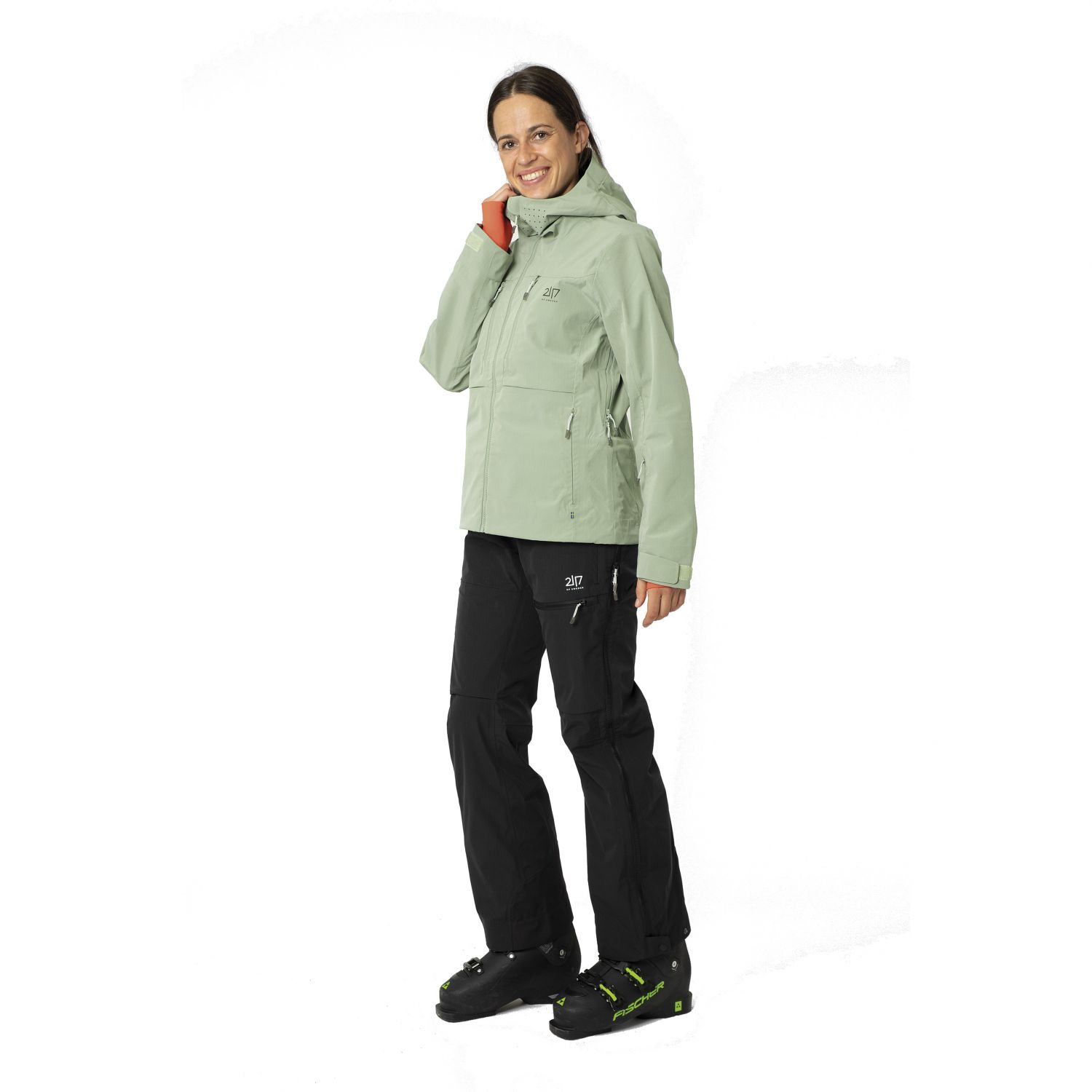2117 of Sweden Njarg, hardshell jacket, women, vintage green