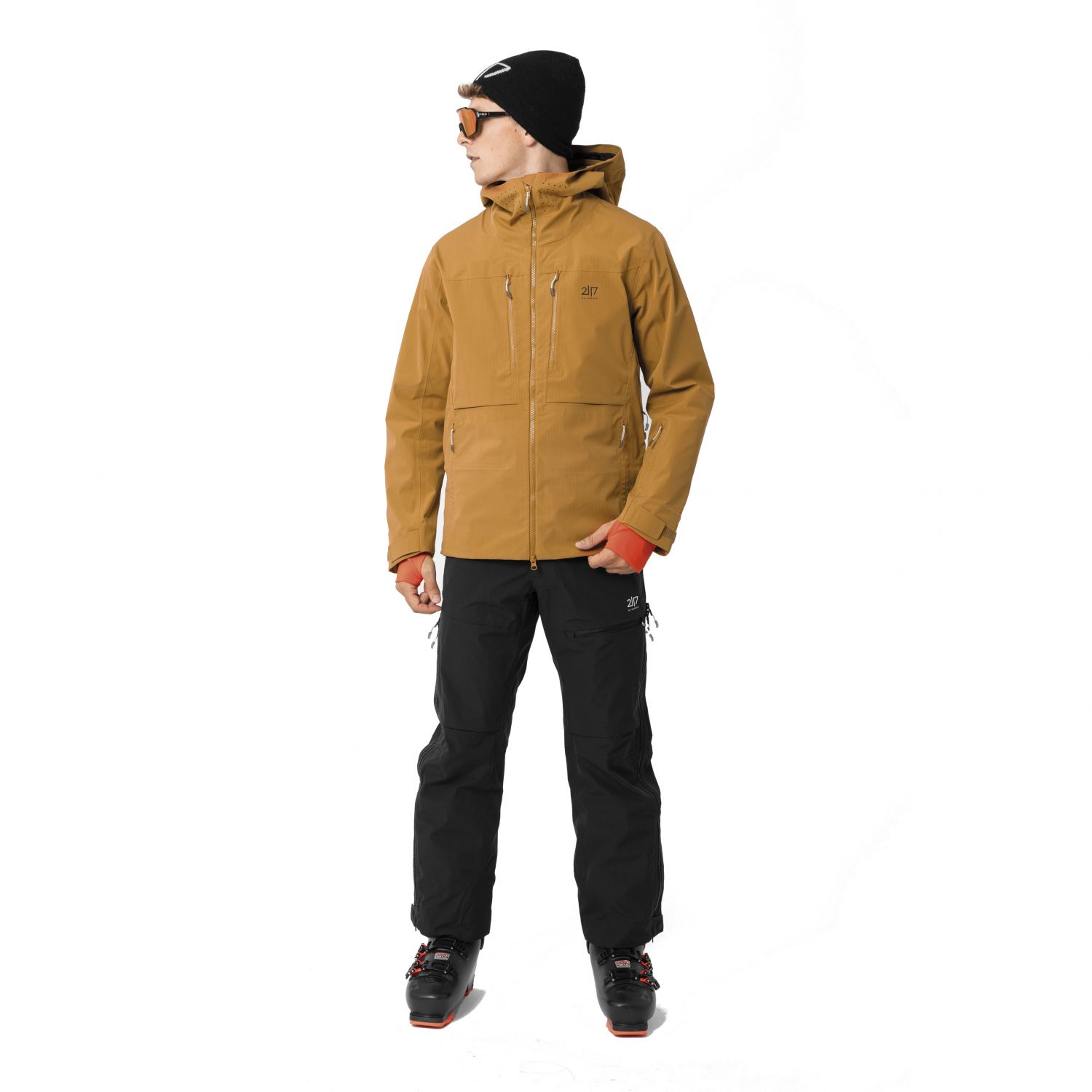 2117 of Sweden Njarg, Hardshelljacke, Herren, gold