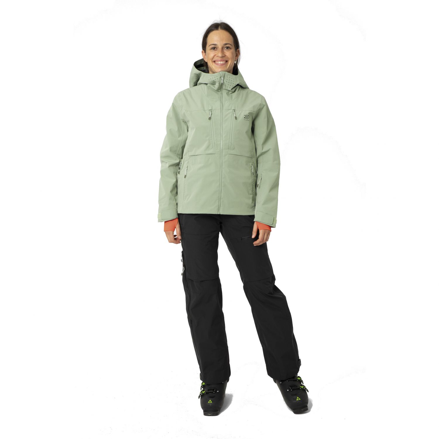 2117 of Sweden Njarg, veste shell, femmes, vert clair