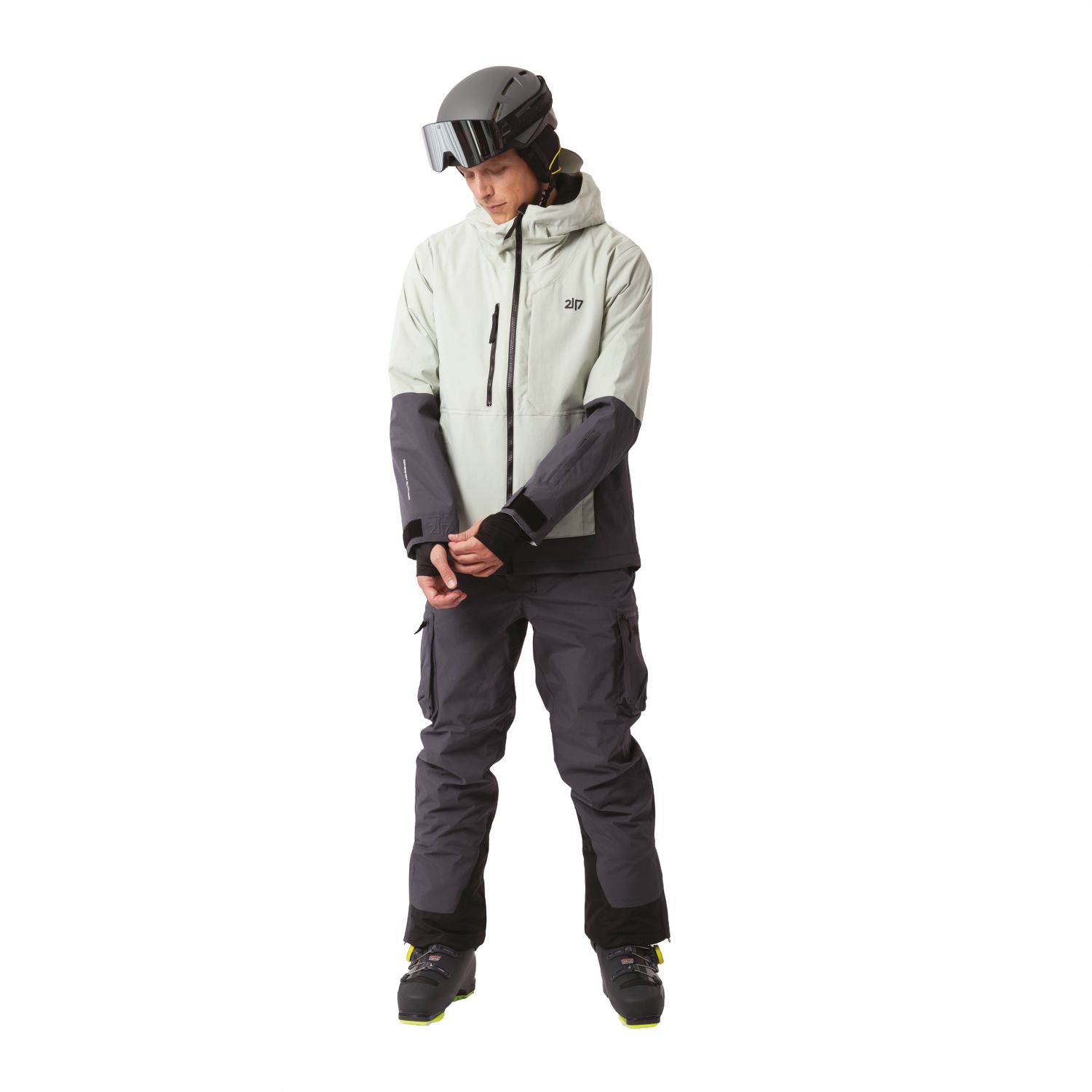 2117 of Sweden Norrdal, chaqueta de esquí, hombre, negro/verde