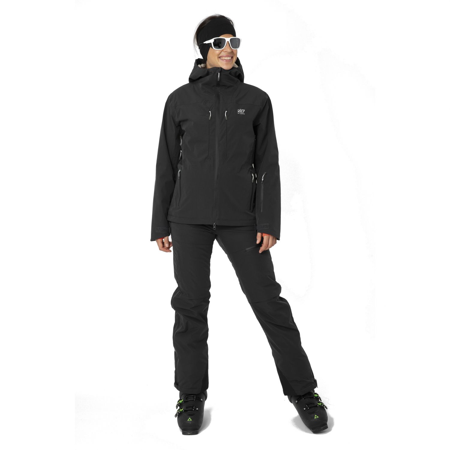 2117 of Sweden Pantaloni da sci Nausta da donna, nero