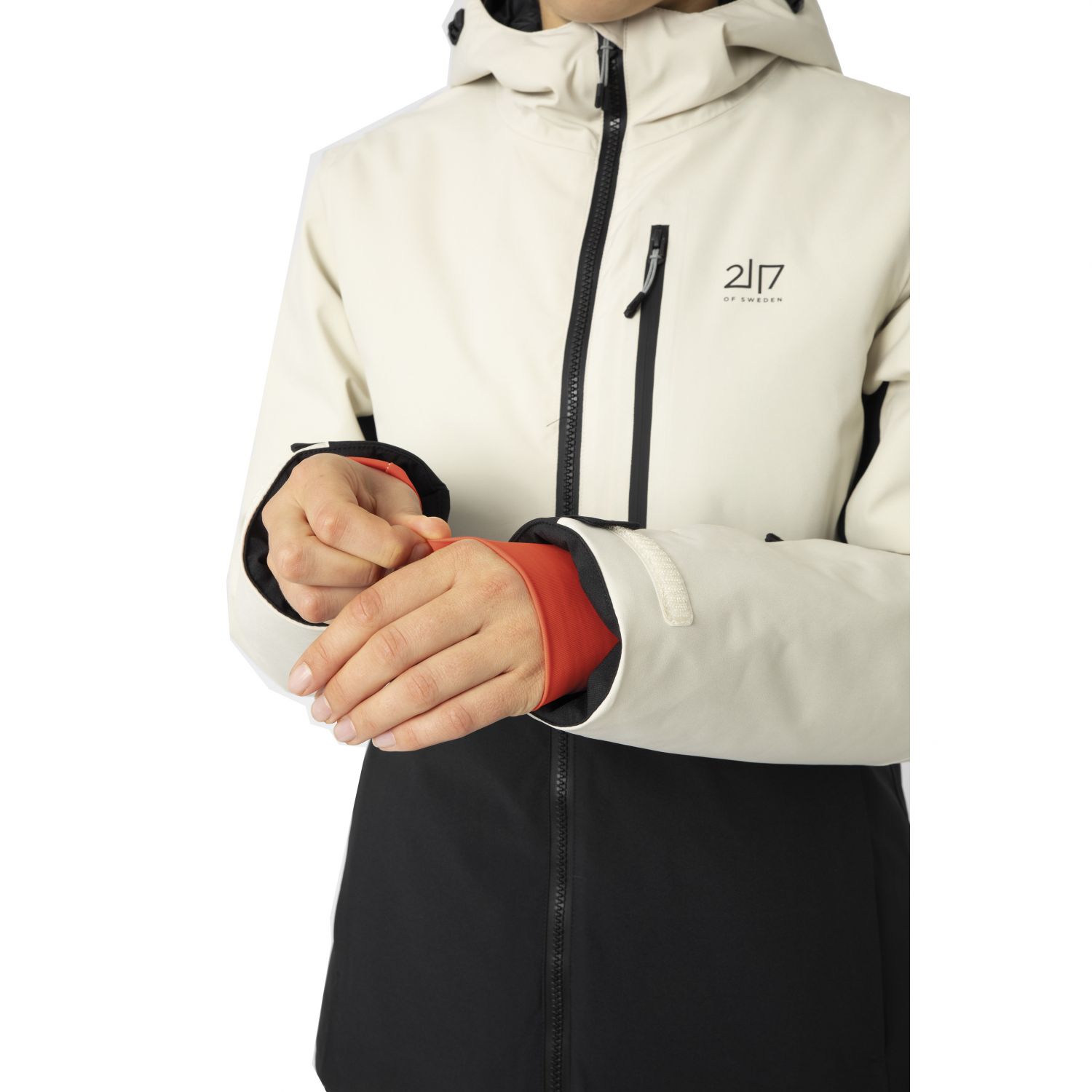 2117 of Sweden Sala, manteau de ski, femmes, beige