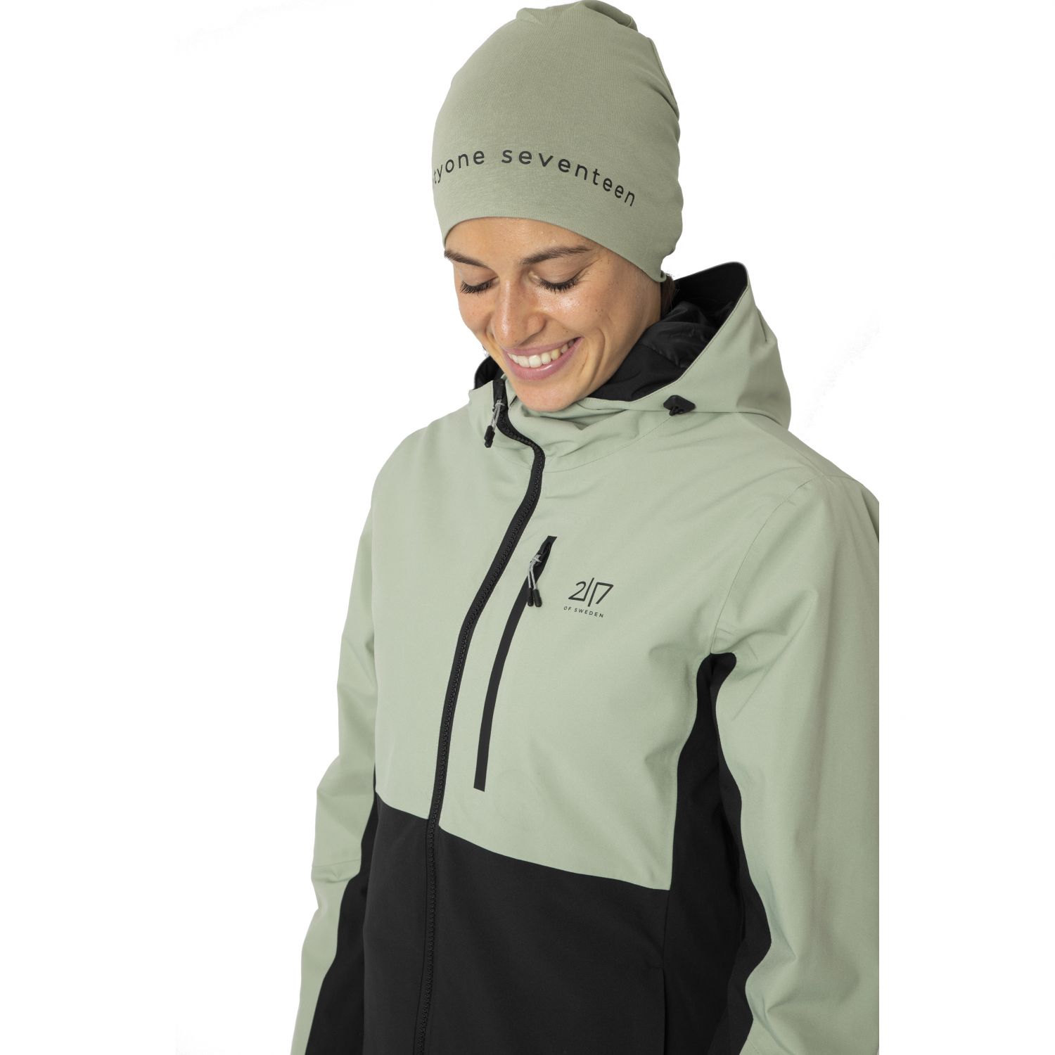 2117 of Sweden Sala, manteau de ski, femmes, vert clair