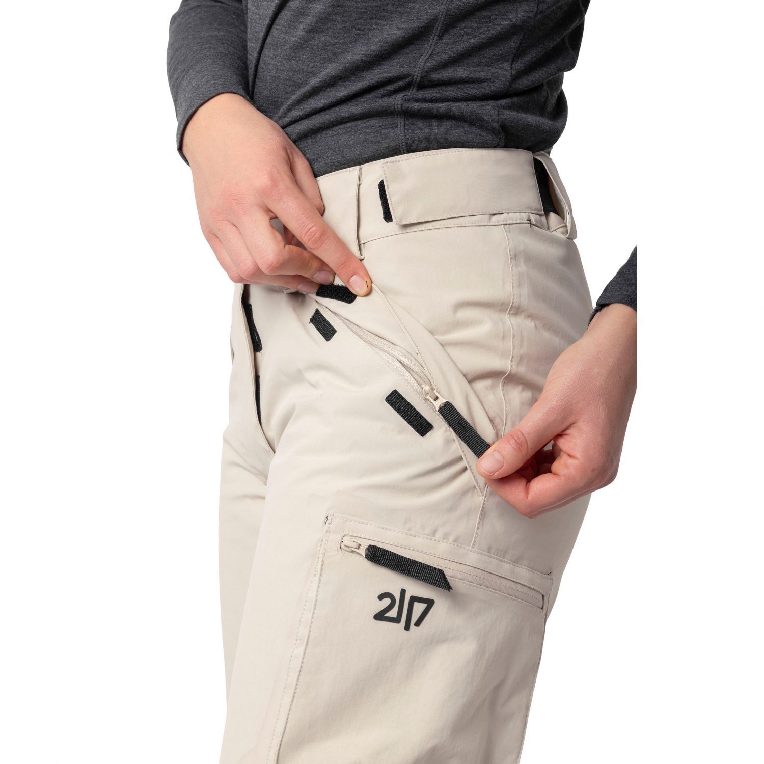 2117 of Sweden Saltmyran, pantaloni de schi, femei, beige