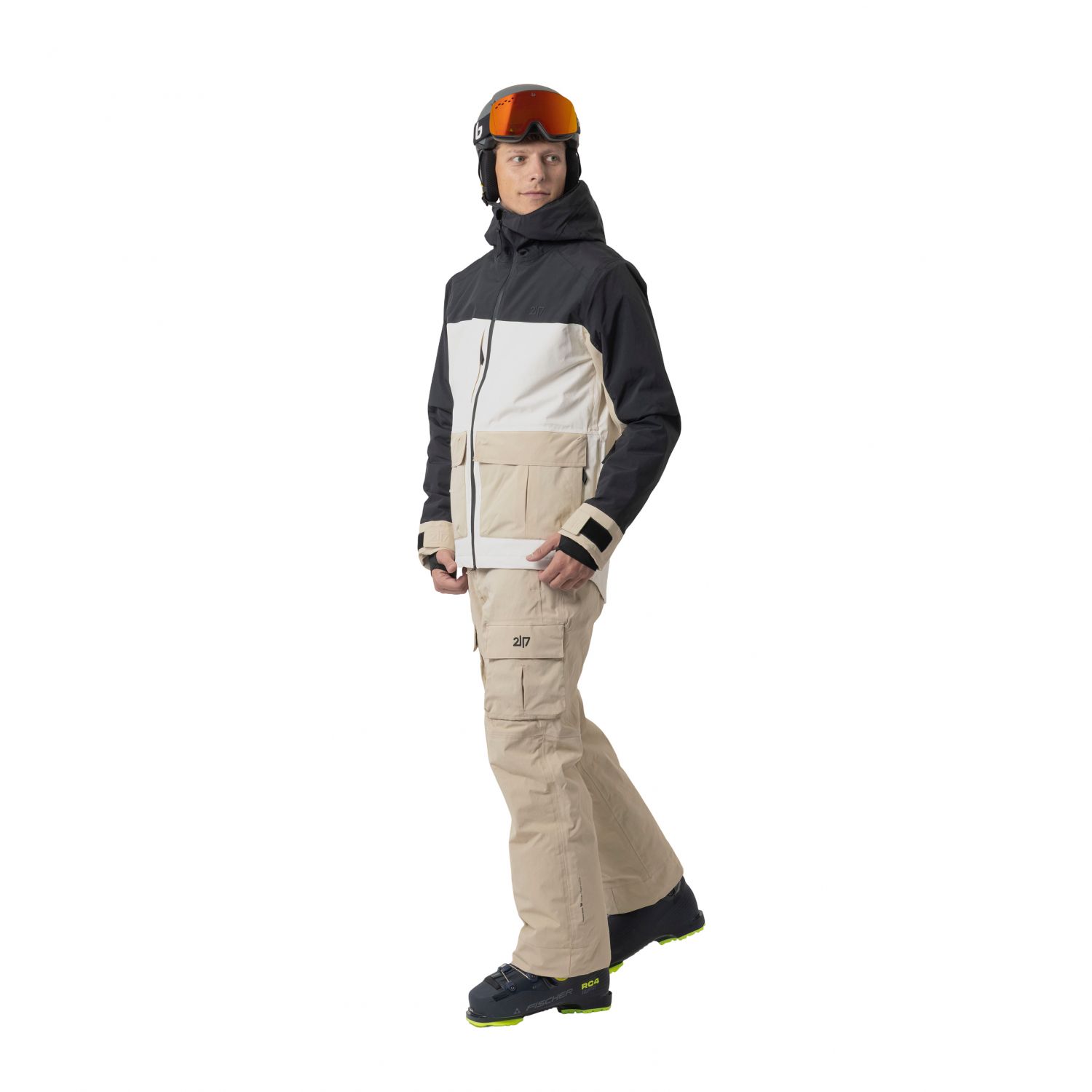 2117 of Sweden Sillerud, jaqueta de esqui masculina preta