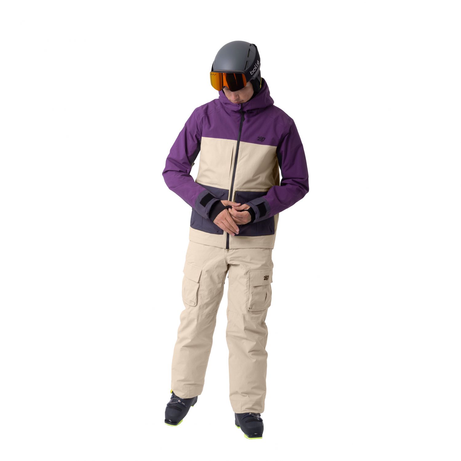2117 of Sweden Sillerud, jaqueta de esqui, masculino, roxo