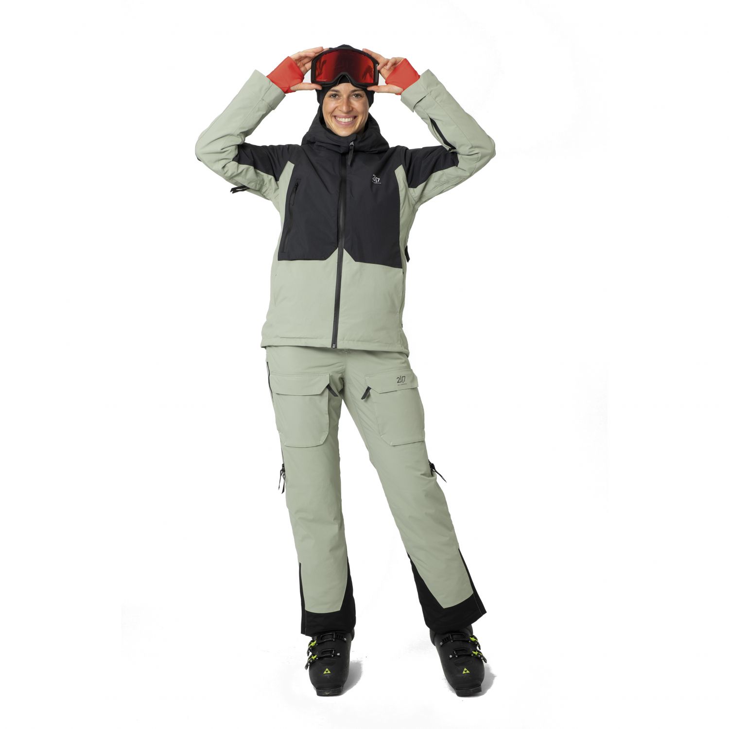 2117 of Sweden Soppero, manteau de ski, femmes, vert clair