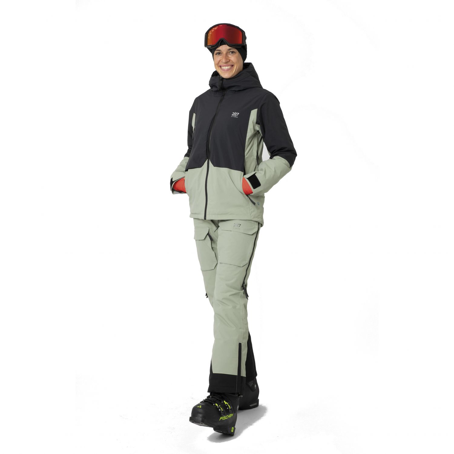 2117 of Sweden Soppero, ski pants, women, vintage green