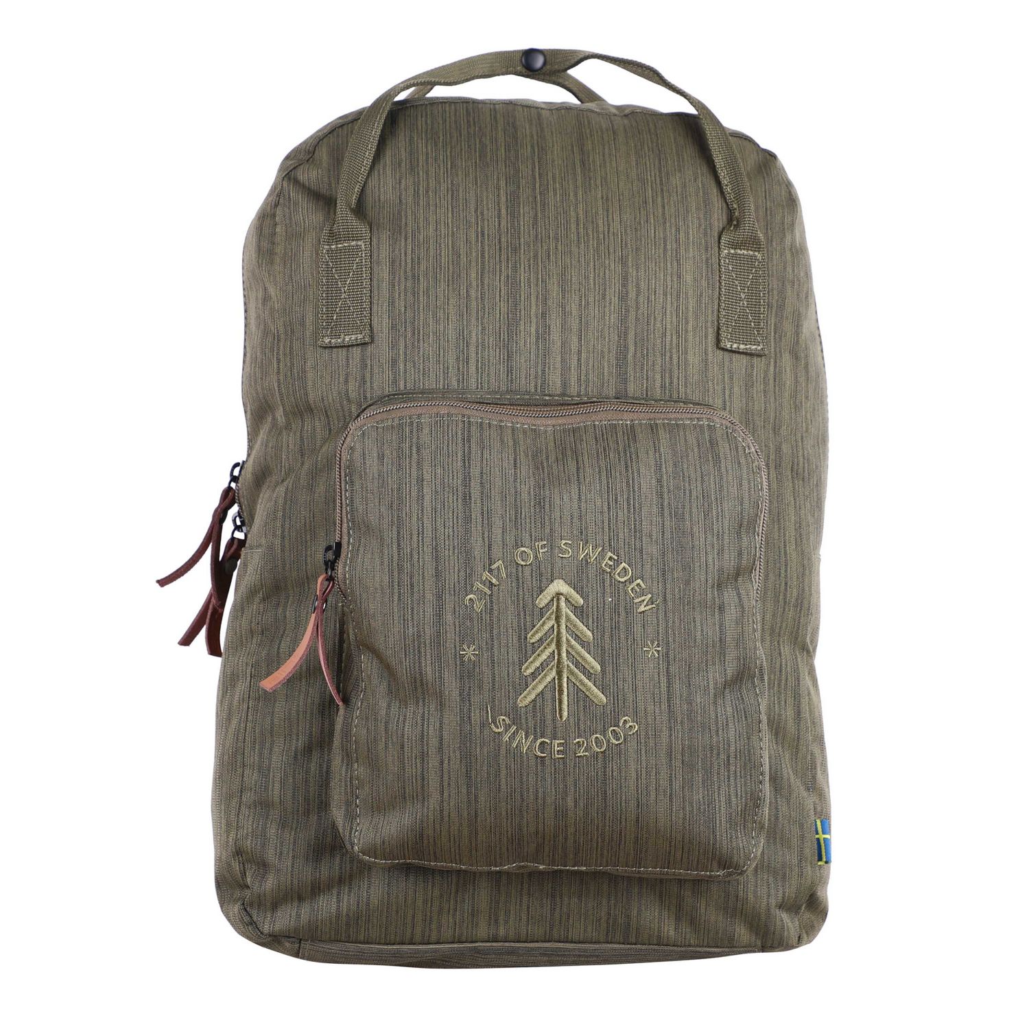 2117 of Sweden Stevik Melange, 20L, backpack, army green
