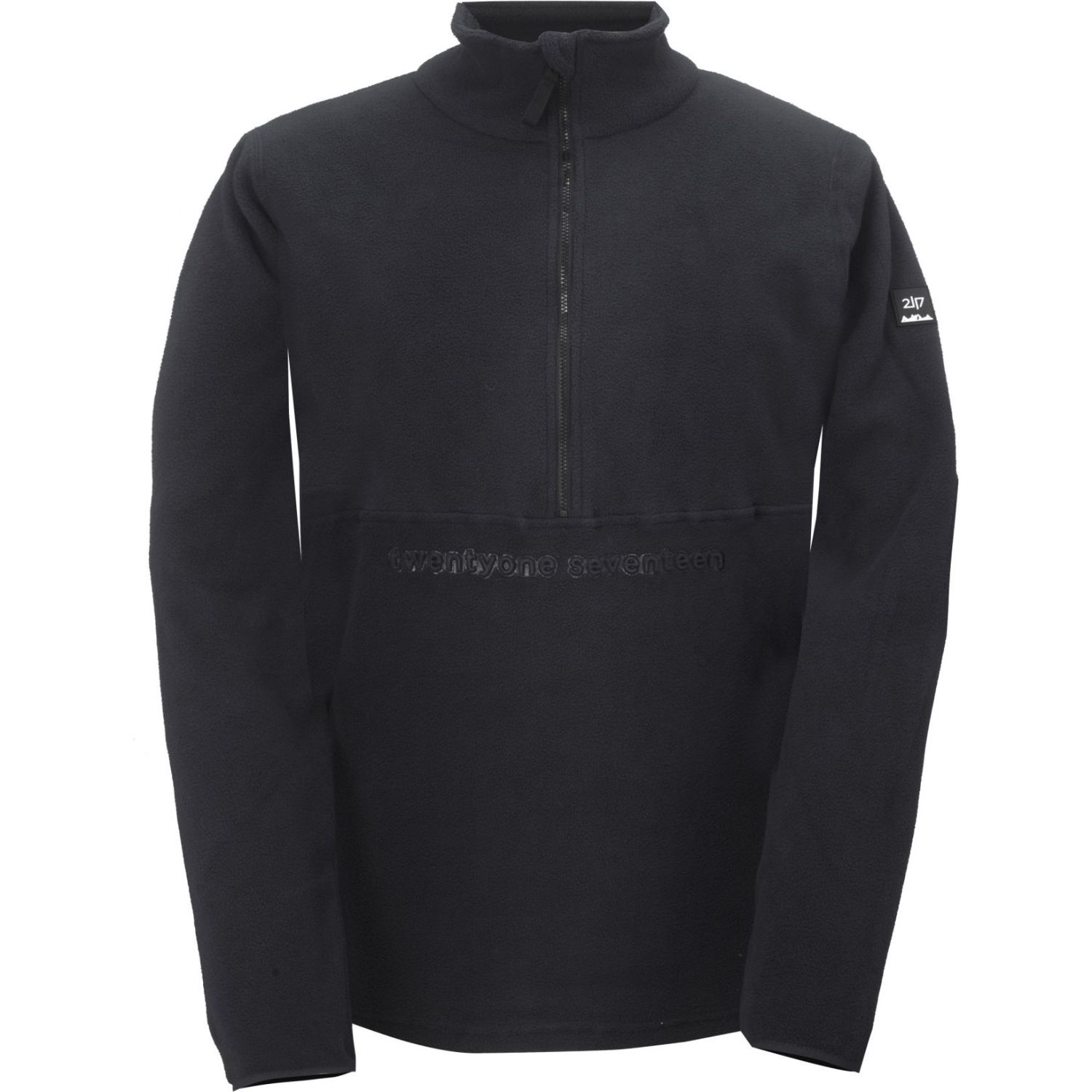 2117 of Sweden Trollebo, pulover din fleece, bărbați, negru