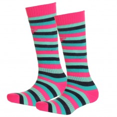 4F Ski Socks, 2 pair, kids, stripes