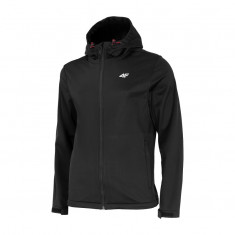4F Adam, giacca softshell, uomo, nero