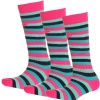 4F calcetines de esquí, 3 pares, niños, a rayas