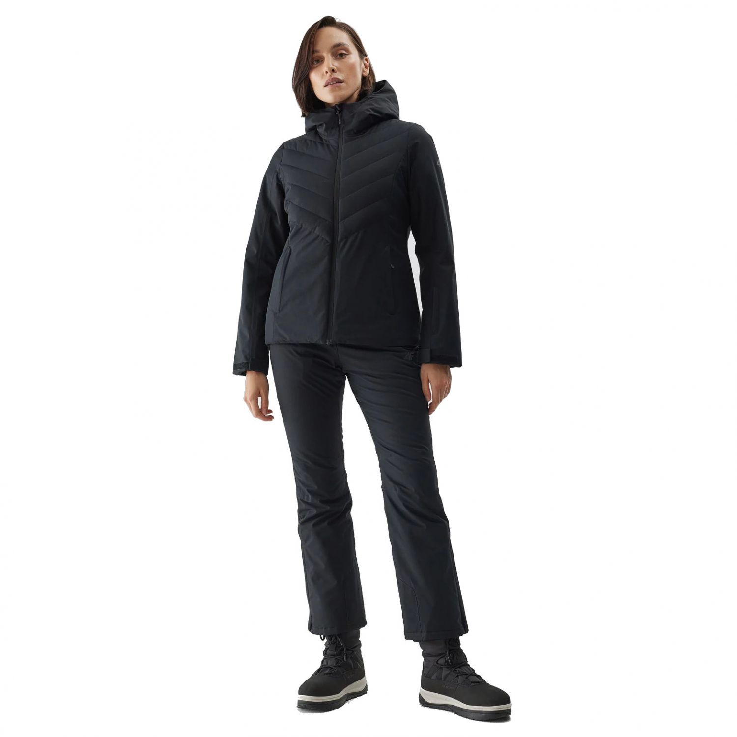 4F Camilla, ski jacket, women, black