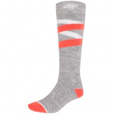 4F Ski Socks, women, cold light grey