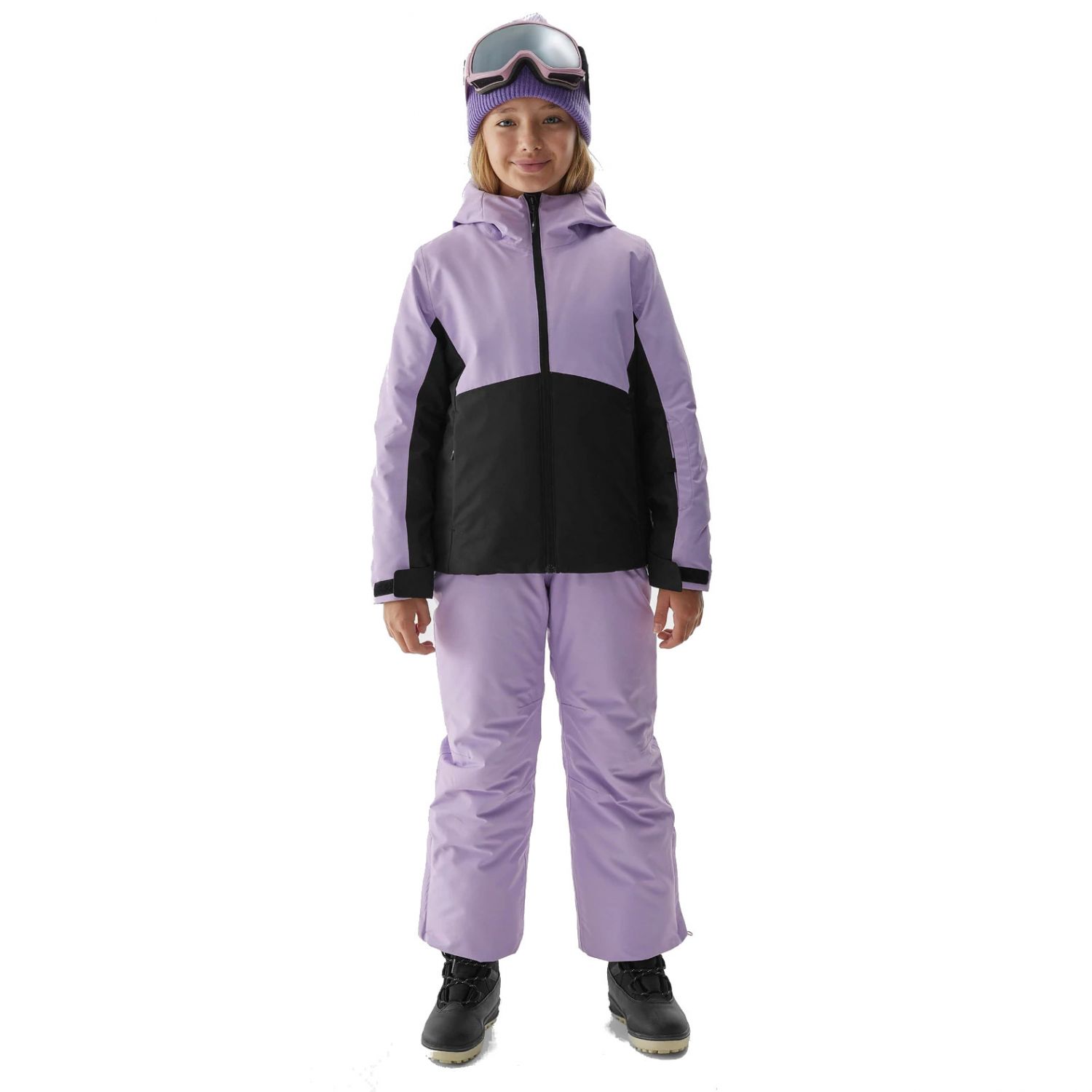 4F Jane, ski jacket, junior, light violet