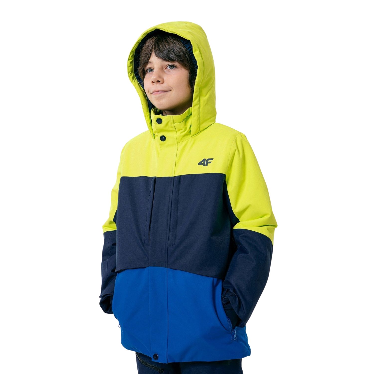 4F Karl, manteau de ski, junior, multifarvet