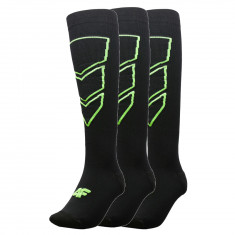 4F ski socks, 3 pair, men, black