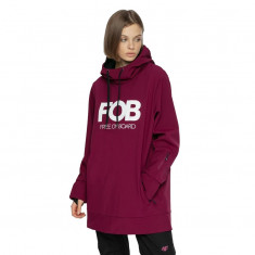 4F Sophie, softshell hoodie, women, burgundy