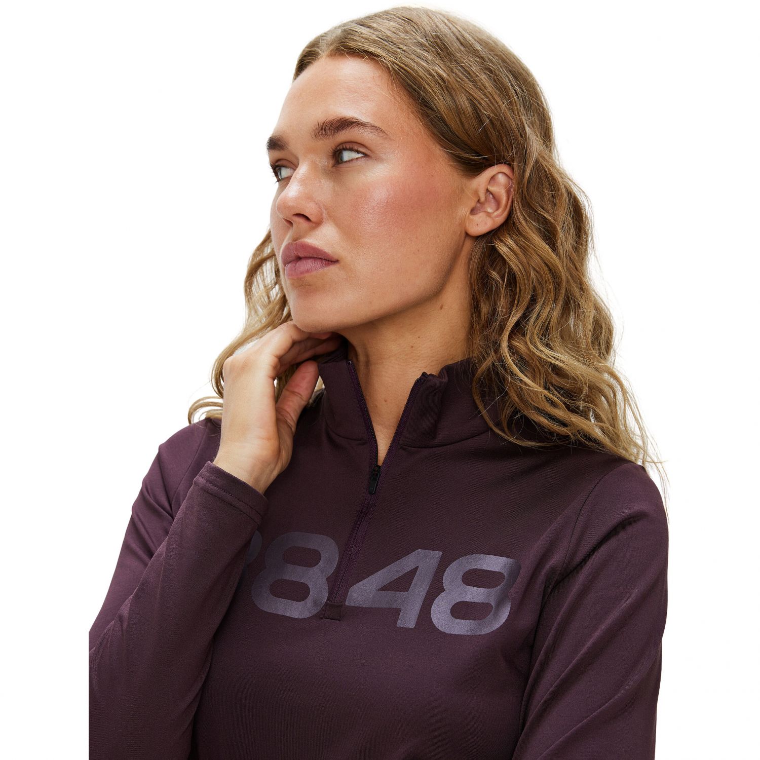 8848 Altitude Fairlee 1/2 Zip, Fleecegenser, Dame, Dk Burgundy