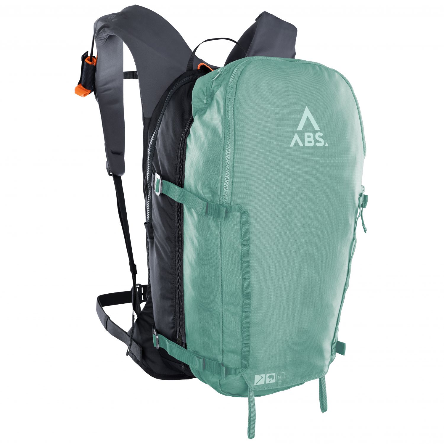 ABS A.Light E, 18L, mochila para avalanche, turquesa
