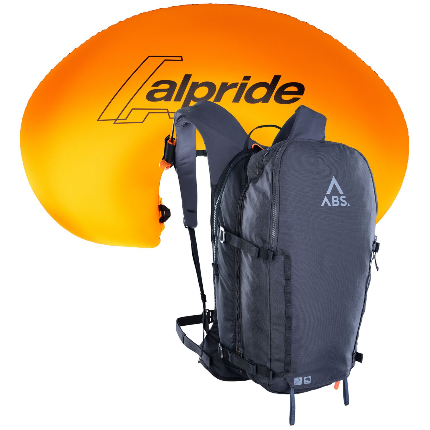ABS A.Light E, 18L, mochila para avalanches, cinzento escuro