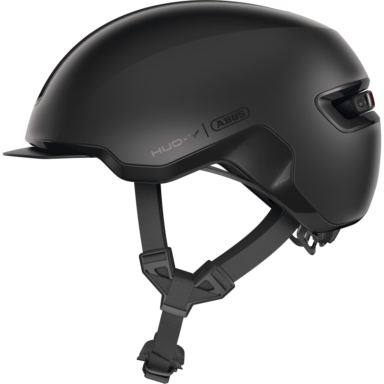 Abus Hud-Y, Fahrradhelm, matt schwarz