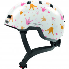 ABUS Skurb kid, kask rowerowy, junior, bia?y