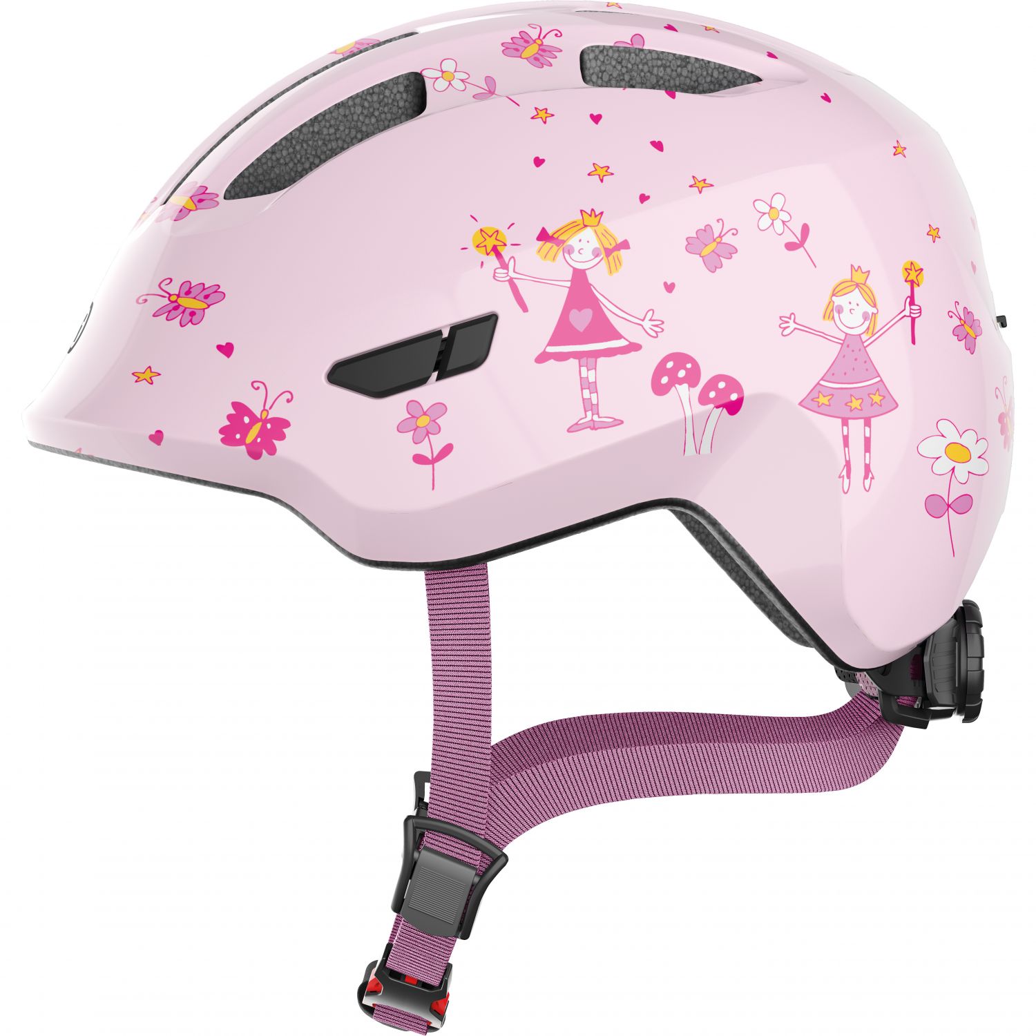 Abus Smiley 3.0, cască de bicicletă, junior, rose princess