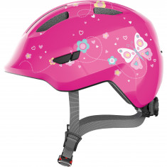 Abus Smiley 3.0, casco da bici, junior, pink butterfly