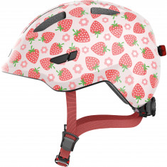 Abus Smiley 3.0 LED, casco da bici, junior, rose strawberry