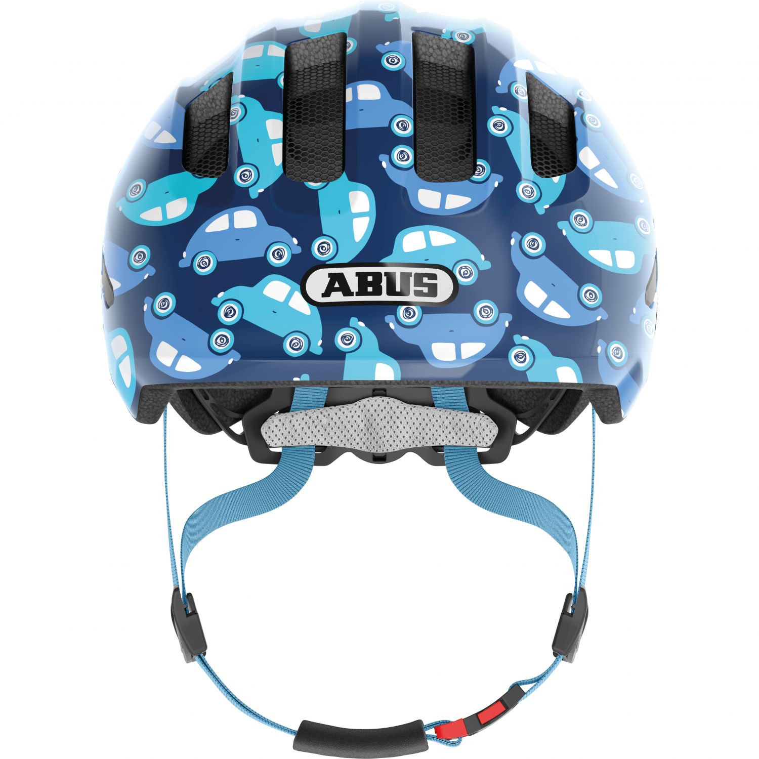 Abus Smiley 3.0 LED, cykelhjelm, junior, blue car
