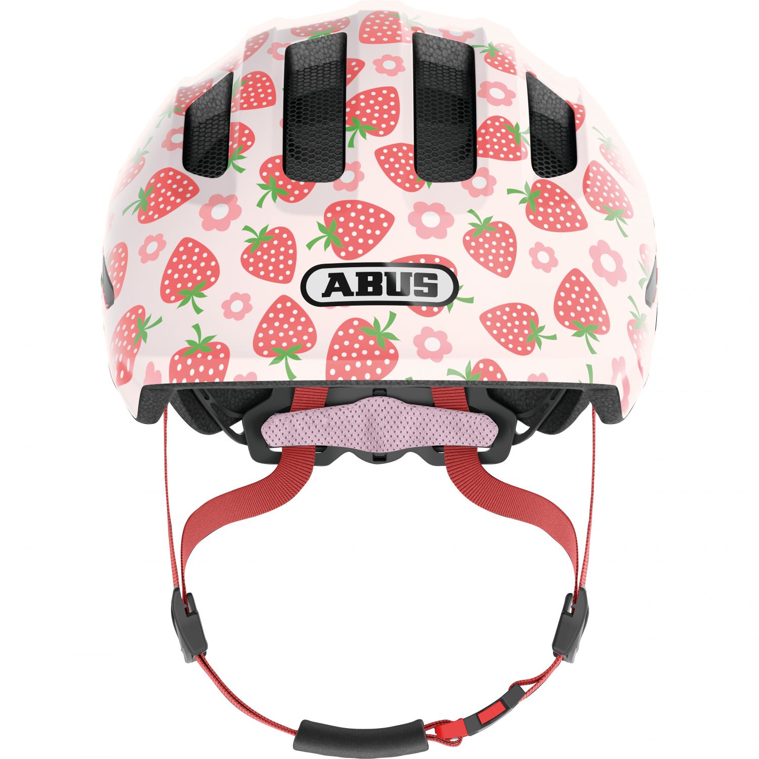 Abus Smiley 3.0 LED, cykelhjelm, junior, rose strawberry