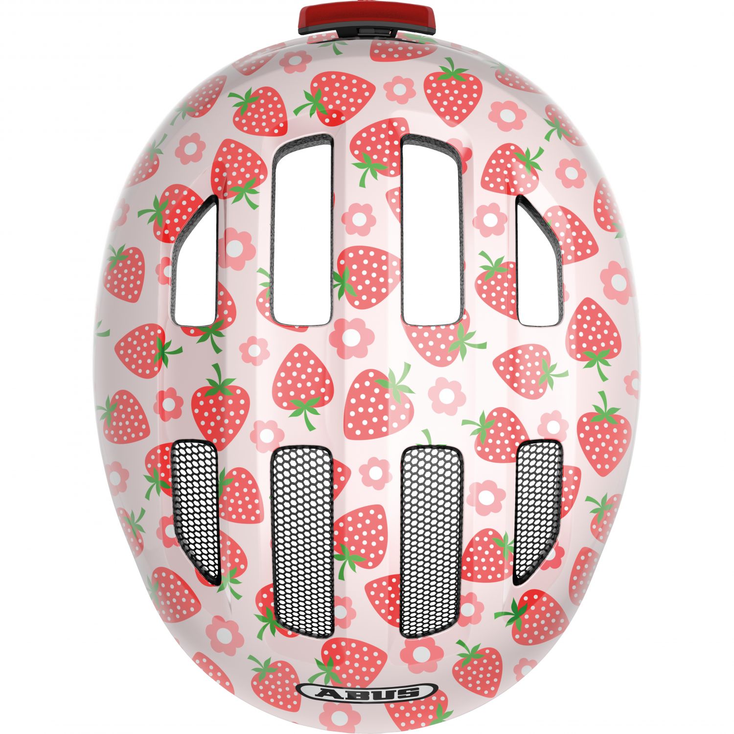 Abus Smiley 3.0 LED, cykelhjelm, junior, rose strawberry