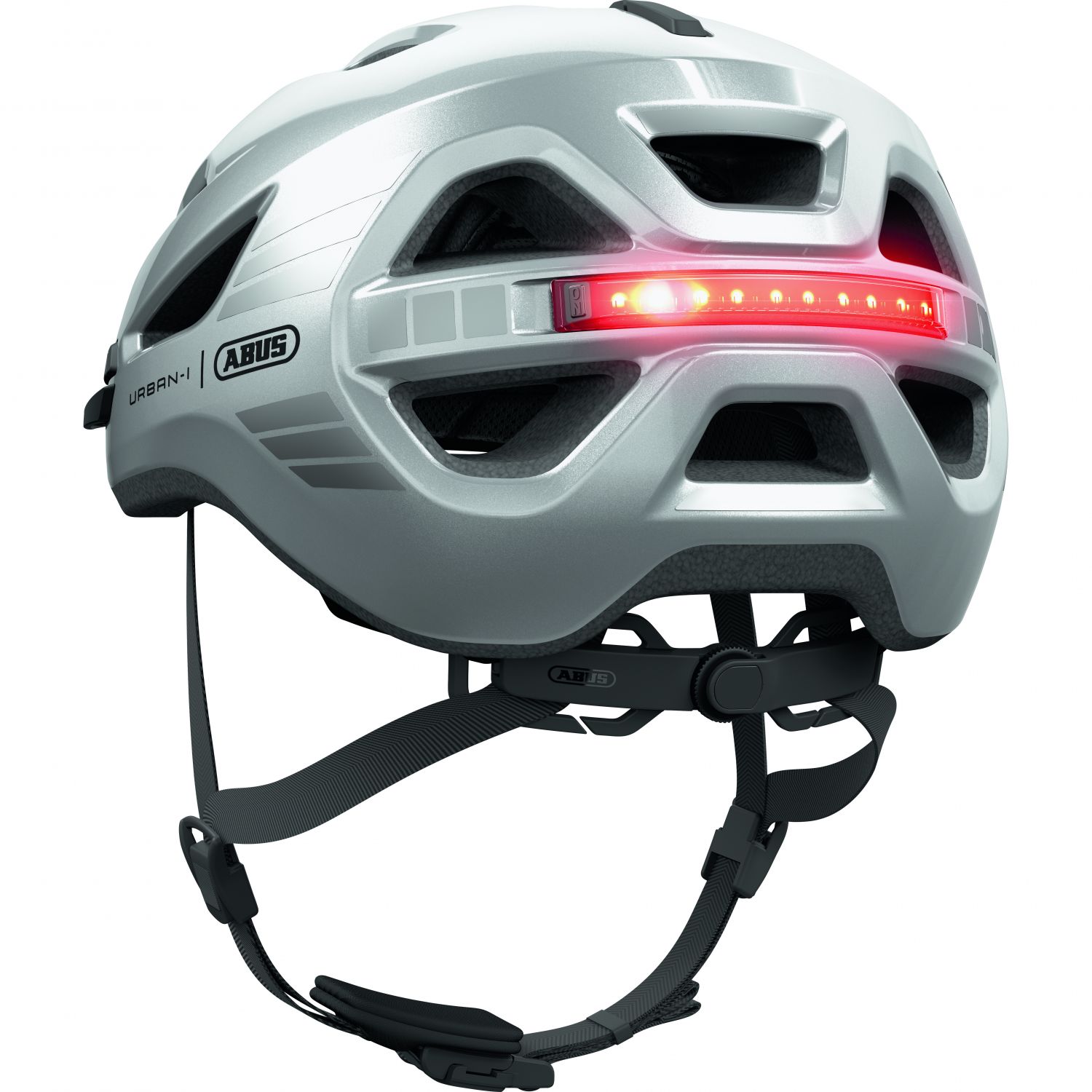 ABUS Urban-I 4.0, kask rowerowy, srebrny